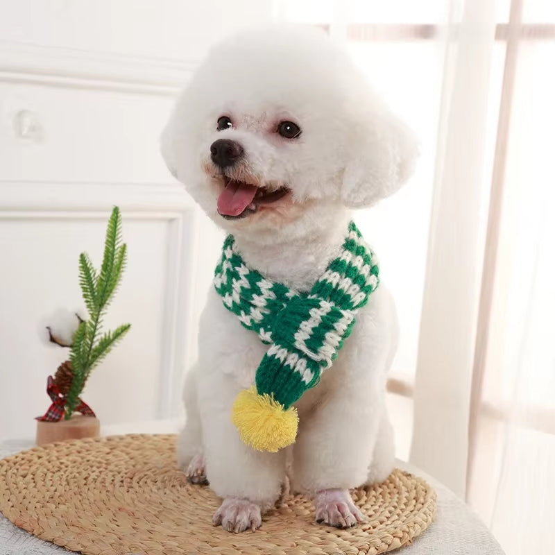 Winter Knitted Pet Scarf