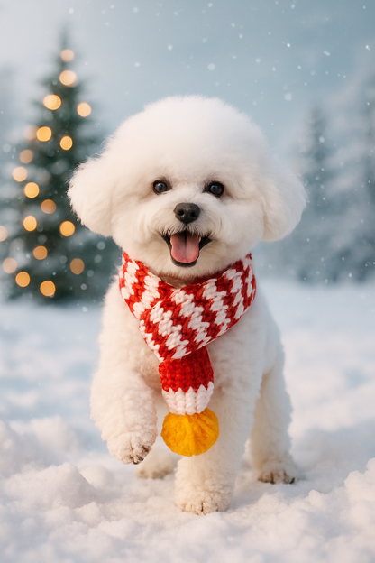 Winter Knitted Pet Scarf