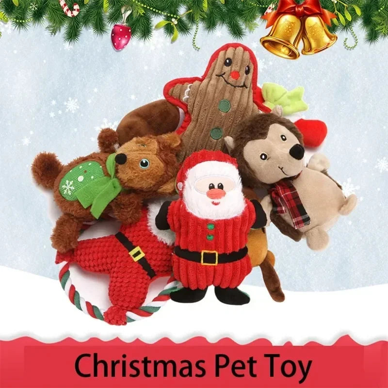MerryPaws Holiday Squeaky Toy Set
